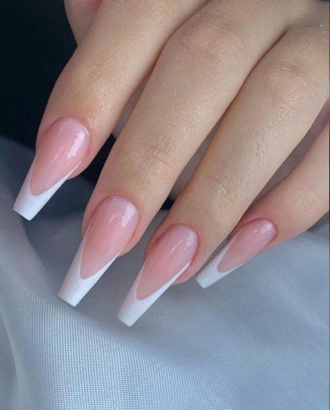 Iridescent lilac manicure on satin